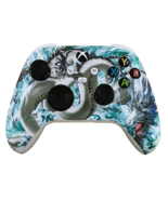 Custom Microsoft Xbox Series X / S Controller - Glossy White Jade Dragon... - $1,581.12 MXN