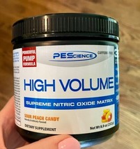 PEScience High Volume Pre Workout Powder Sour Peach Candy Supreme Nitric... - $30.39