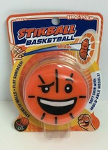 HogWild Orange Stikball Basketball W/Face Soft Skin With Mold-Able Middle! Toy - £7.85 GBP