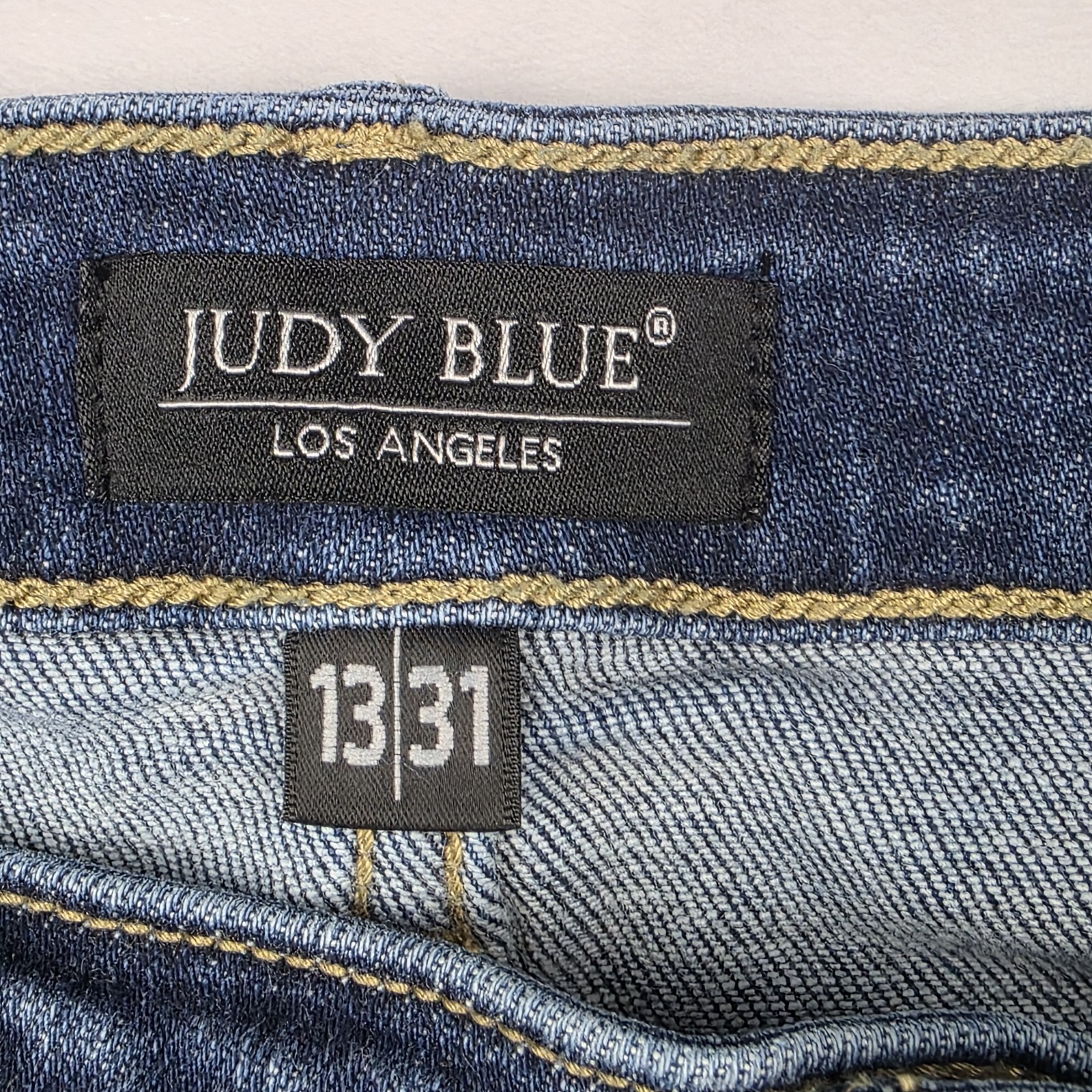 Judy Blue Jeans Womens Size 13/31 Boyfriend Fit High Rise Dark Wash Blue Denim  Item image 4