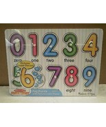 MELISSA &amp; DOUG- #3273 &#39;SEE-INSIDE&#39; NUMBERS PEG PUZZLE- NEW - $13.53