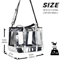 Pet Carrier Dog Cat Puppy Kitty Carry Bag Outer Fashion Transparent Trav... - £77.89 GBP