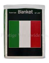 sup Italy Flag Fleece Blanket 5 ft. x 4.2 ft. Italian Flag Travel Throw Cover Tr - £13.95 GBP
