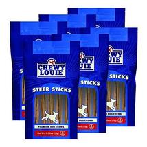 CHEWY LOUIE 5&quot; 5 Count 6pk Steer Sticks - 100% Beef Treat, No Artificial... - $44.99