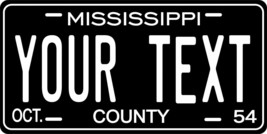 Mississippi 1954 Plate Personalized Custom Car Bike Motorcycle Moped Tag - £8.47 GBP+