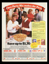 1984 Chex Party Mix Soda Circular Coupon Advertisement - £15.14 GBP