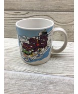 Vintage 1988 California Raisins 12 oz. Coffee Mug Tea Cup Winter Snow Theme - $9.50