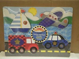 MELISSA &amp; DOUG- #4321 VEHICLES TOUCH AND FEEL PUZZLE- NEW - £10.90 GBP