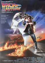 BACK TO THE FUTURE signed movie poster - £141.22 GBP