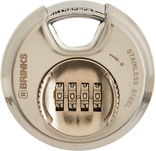 173-80051 Stainless Steel Resettable Combination Discus Padlock, 80Mm, Silver - £26.58 GBP