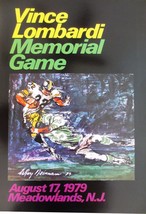 Leroy Neiman Numbered Bookplate &quot;Vince Lombardi Memorial Game&quot; NY Jets/Steelers - £15.42 GBP