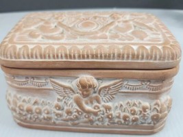 Italian Cupid Trinket Box Cherub Angel 4 5/8” X 3.25” Tommasina’s Italy Box 39-7 - £12.04 GBP