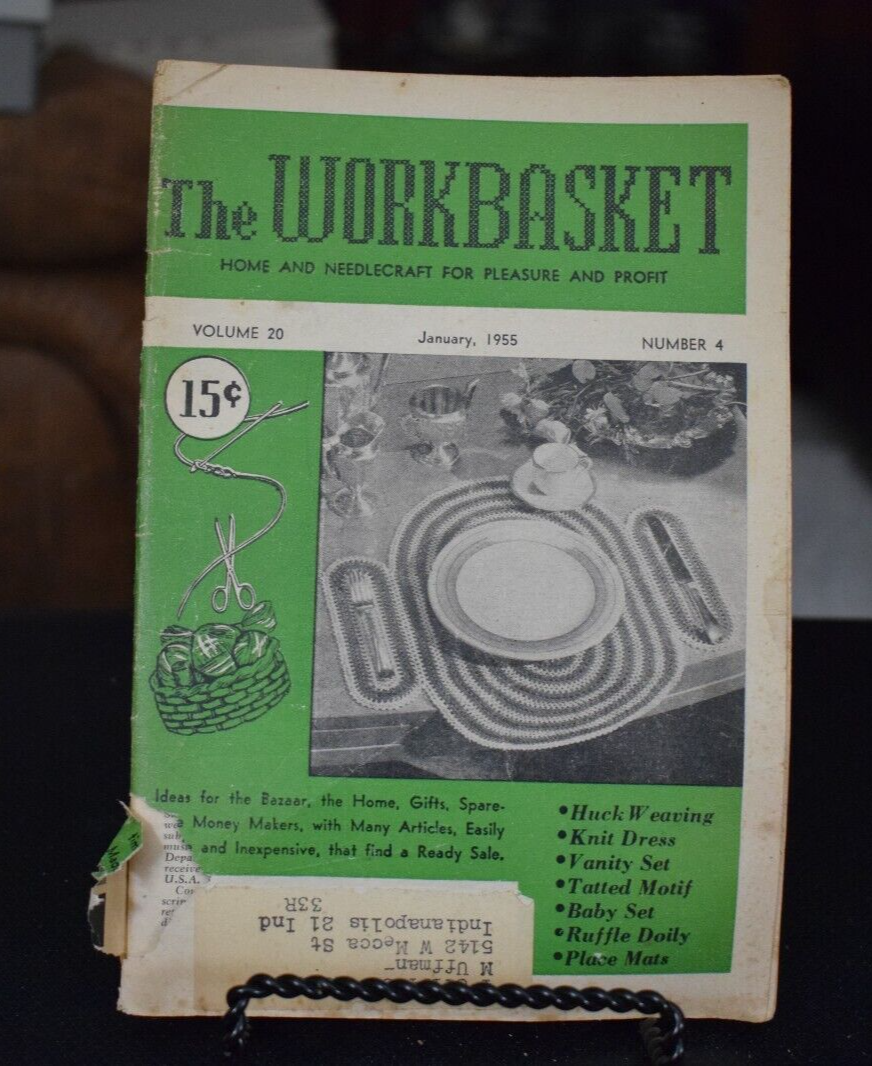 Primary image for Vintage The Workbasket Magazine - January 1955 - Volume 20 - Number 4
