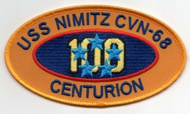 5&quot; Navy CVN-68 100 Centurion USS Nimitz Oval Military Embroidered Patch - £26.16 GBP