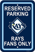 Tampa Bay Rays 12&quot; x 18&quot; Reserved Parking Plastic Sign - MLB - £11.48 GBP