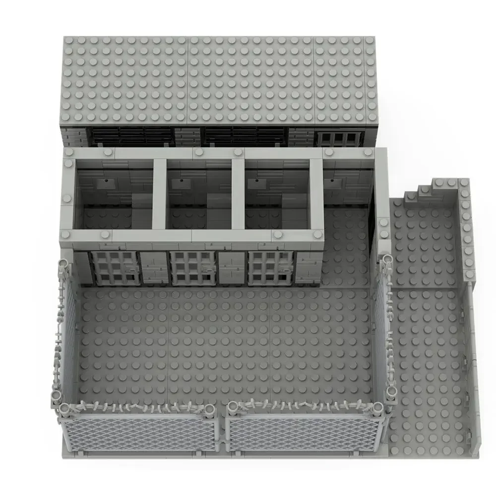 Military MOC Series Simulation Prison Cells Building Blocks Bricks Toys Gifts - £37.60 GBP