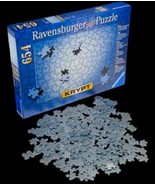 RAVENSBURGER Silver KRYPT Jigsaw Puzzle ULTIMATE CHALLENGE 20x27” 654 P ... - $12.22