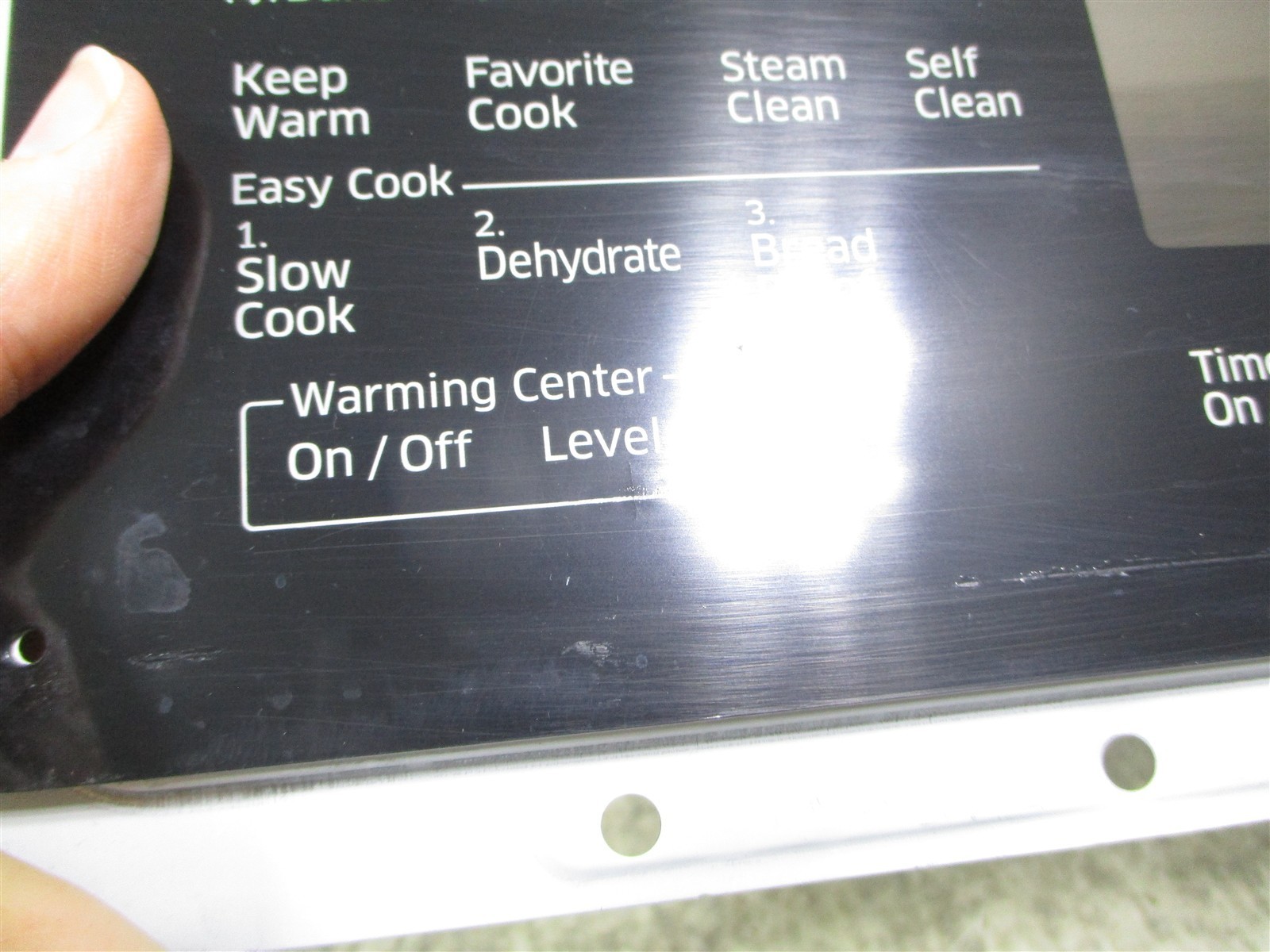 SAMSUNG RANGE TOUCHPAD SCRATCHES PART # DG34-00030A Item image 2