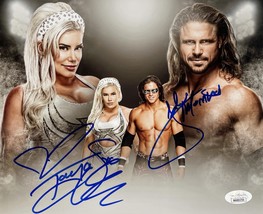 JOHN MORRISON TAYA Dual Signed Autographed 8x10 PHOTO AEW WWE WRESTLING ... - $59.99