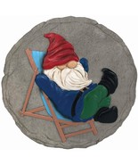 Spoontiques - Garden Dcor - Lounging Gnome Stepping Stone - Decorative S... - £26.72 GBP