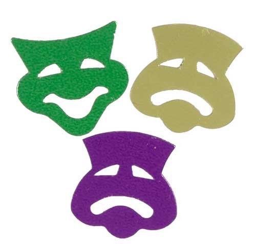 Confetti Mask: Comedy & Tragedy Mardi Gras Mix - $1.81 per 1/2 oz. FREE SHIP - $3.95 - $28.70