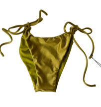 Women’s Green Bikini Bottom VDM The Label Tie Side Medium NEW Marley - $40.02