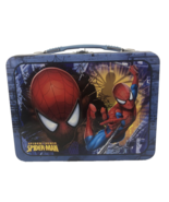 Marvel Spiderman Lunchbox Tin 3D 2009 with Crayons Stickers Spider Sense... - £11.38 GBP