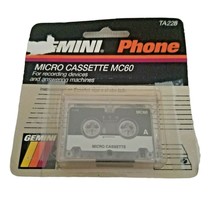1 Tape Gemini Audio MC-60 Micro Cassette AS166 MC60 New 60 Min Opened Package - $6.85