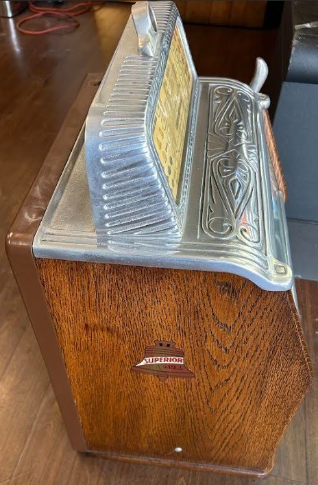 Caille Superior Deluxe 5c 4 Reel Slot Machine Circa 1930's Item image 7