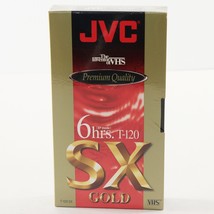 JVC SX Gold Premium Quality T-120 Blank VHS Video Tape SP EP 6 Hours NEW... - $3.55