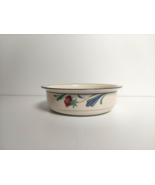 Lenox China Stone Poppies On Blue 6 1/4&quot;  Soup Cereal Bowl Discontinued - £14.00 GBP