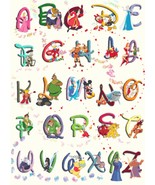 counted cross stitch pattern disney alphabet 328*447 stitches pdf file BN828 - £3.19 GBP