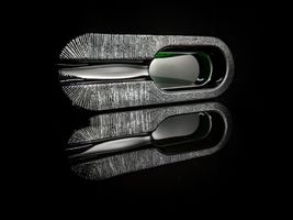 Dark Green Glass Cigar Ashtray image 4