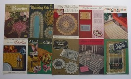 Vintage Crochet Pattern books / booklets Lot of 10 Matching Sets in Crochet - £10.94 GBP