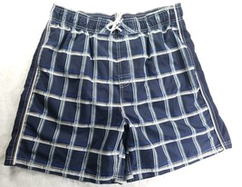 Faded Glory Swimming Trunks Shorts Men&#39;s Size Large 36-38 Blue Plaid - £5.72 GBP