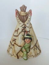 Friends Feather Figurine Enesco Native SIGNED Gregory Perillo Tipi Bank ... - £77.80 GBP