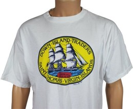 DOWN ISLAND TRADERS T-SHIRT 2XL Made In USA St Thomas VI Virgin Islands ... - £20.99 GBP