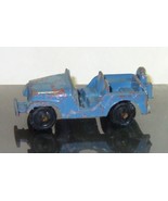 Midgetoy - Blue Metal Jeep Toy - Vintage Toy About 1 3/4” Long - $7.72 CAD