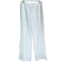 Chicos Dress Pants Women M Mid Rise 30x31 Side Zip Optic White Lined Flowy - $31.39