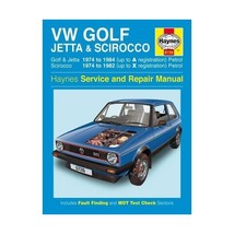 VW Golf, Jetta &amp; Scirocco Owner&#39;s Workshop Manual (Haynes Service and Repair Man - $46.00