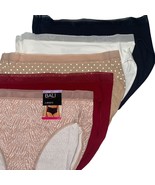 Bali Brief Panties 5 Pair Cotton Stretch Multicolor Underwear Mesh Band ... - £23.22 GBP