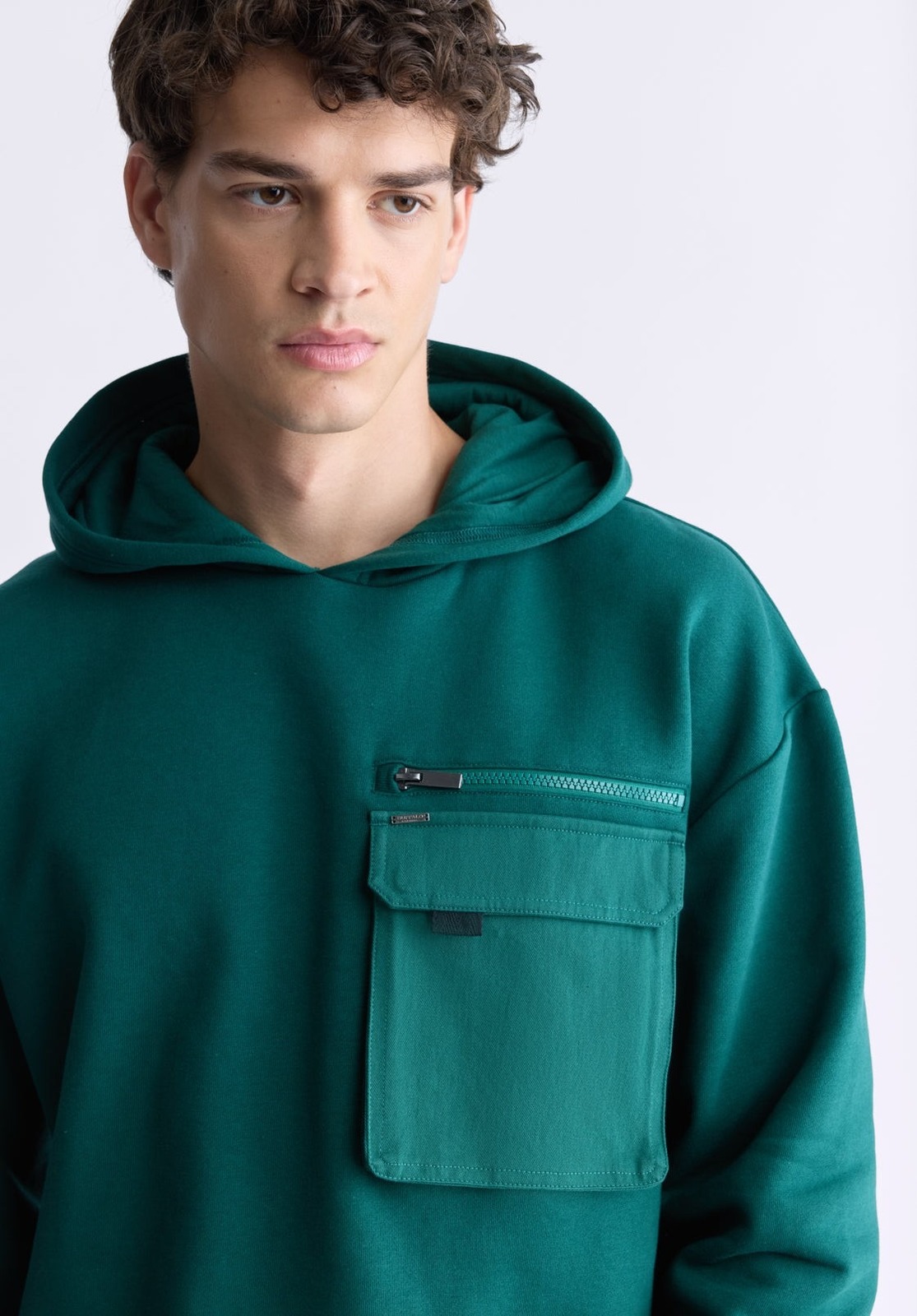 Buffalo David Bitton Men's Fabio Hoodie - Rain Forest Green-Small Item image 2