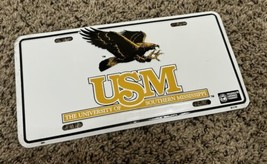 Vintage Southern Mississippi Golden Eagles Booster License Plate Alumni Student - £19.10 GBP