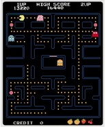 counted cross stitch pattern pacman level pdf chart 193x235 stitches BN800 - £3.19 GBP