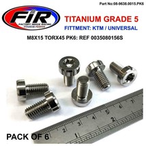 TITANIUM FACTORY UPPER ENGINE MOUNT BOLT KIT KTM SX125 SX150 SX250 2019 ... - £25.49 GBP