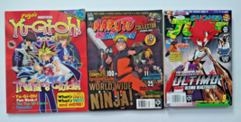 3 Anime Magazines, Shonen Jump, Naruto Shippuden, Yugioh - £16.90 GBP