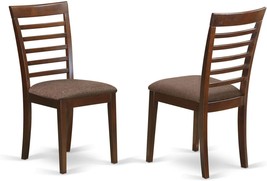 East West Furniture Mlc-Mah-C Milan Dining Room Chairs - Linen Fabric, Mahogany - $168.92