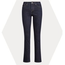Polo Ralph Lauren High Rise Dark Straight Leg Jean Size 10 Waist 31.5 Inches - £29.81 GBP