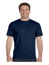 MENS FRUIT OF THE LOOM LOFTEEZ SHORT SLEEVE COTTON CREW NECK BLUE T-SHIRT - $19.76 CAD