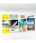 4 Vintage 50s Matson Cruise Line Hawaiian Airlines Hana Maui Travel Broc... - $54.84 CAD